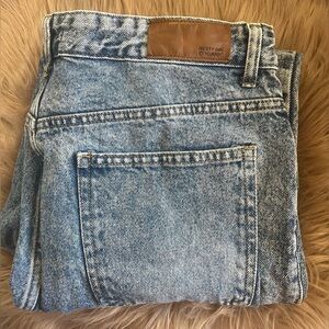 Nasty Gal Acid Wash Mom Jeans Size 12